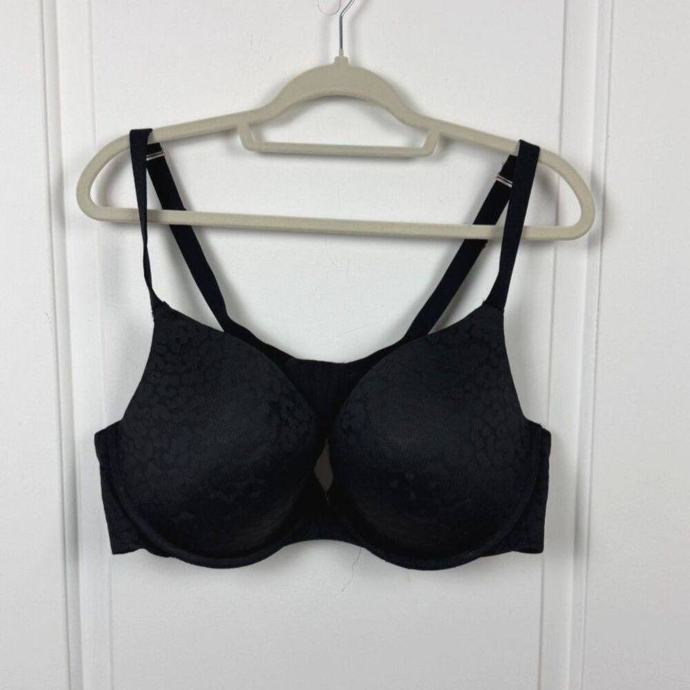 Savage X Fenty Black Padded Underwire Bra Lightly Lined Molded Cup 44DD